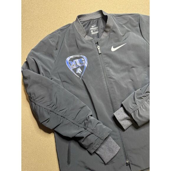 Nike‎ Women's S Therma-Fit Hoodie mvc lacrosse  Neon Swoosh Thumbholes Full Zip - Picture 1 of 9